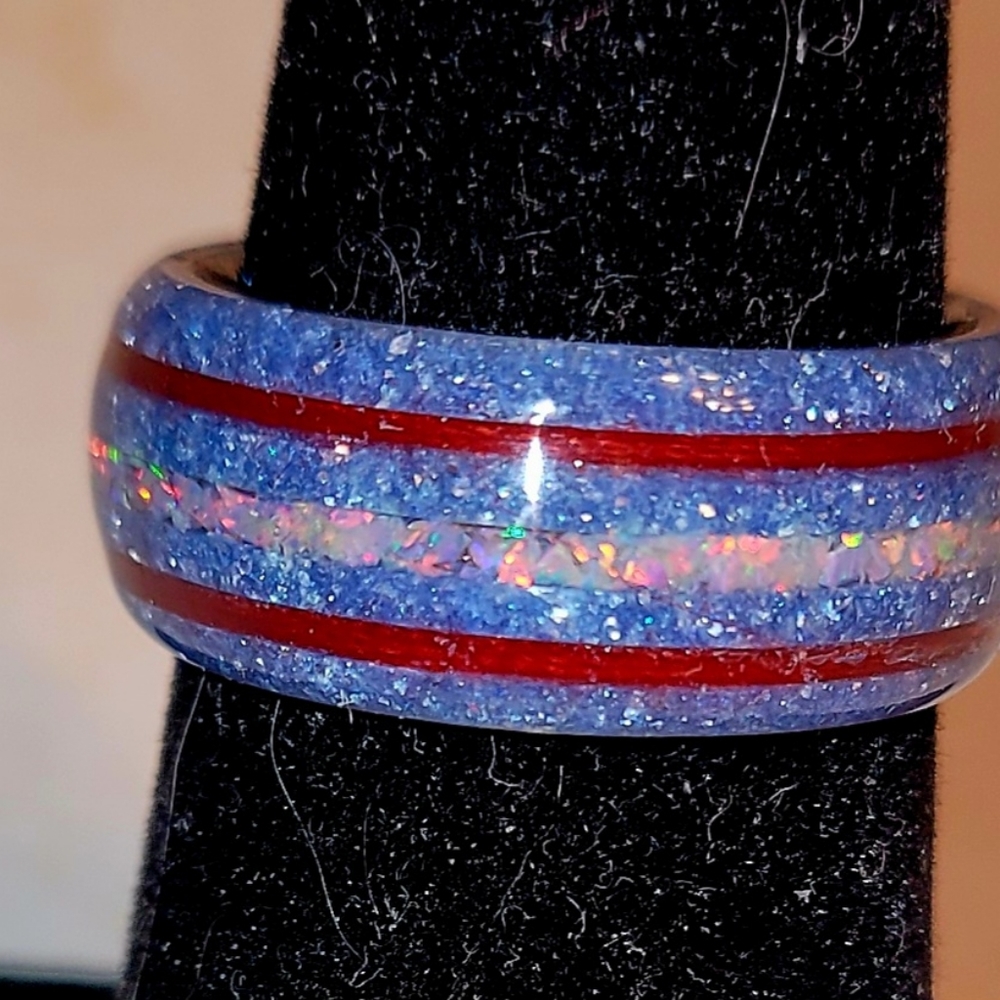 Handmade epoxy ring - Picture 2 of 5